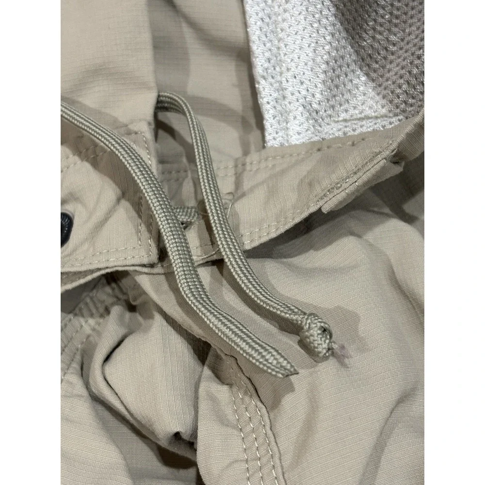 The North Face Mens Convertible Hiking Pants Khaki Tan Zip Off Ripstop Cargo